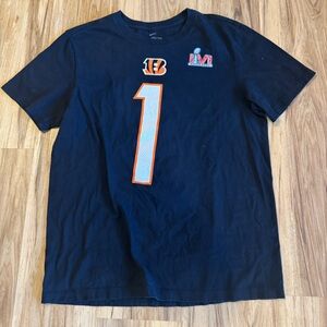 Nike Cincinnati Bengals medium t-shirt Jamar Chase #1 short sleeve Super Bowl